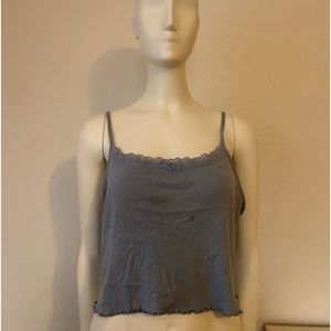 Cropped lacy cami top, minor stain